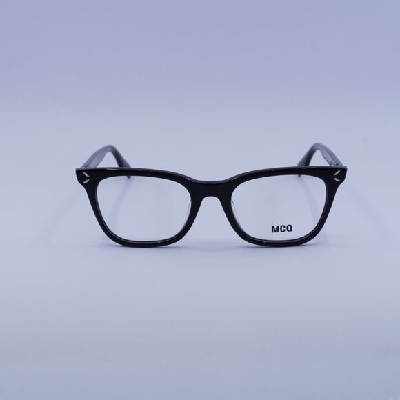 McQ by Alexander McQueen MQ0379O 001 Eyeglasses Black 50mm Square Frame - Picture 3 of 9